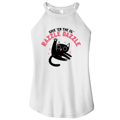 The Ol' Razzle Dazzle Cat Women’s Perfect Tri Rocker Tank