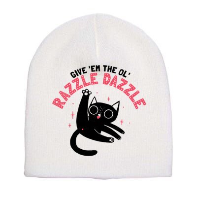 The Ol' Razzle Dazzle Cat Short Acrylic Beanie