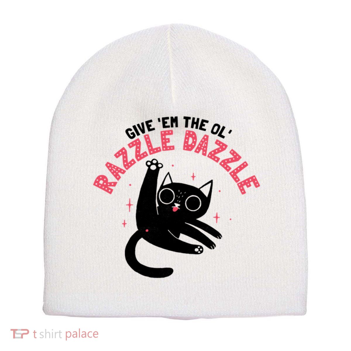 The Ol' Razzle Dazzle Cat Short Acrylic Beanie