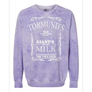 Tormund's Old Giantsbane Brand Giant's Milk Colorblast Crewneck Sweatshirt