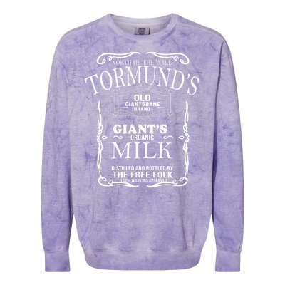 Tormund's Old Giantsbane Brand Giant's Milk Colorblast Crewneck Sweatshirt