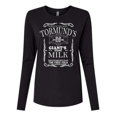 Tormund's Old Giantsbane Brand Giant's Milk Womens Cotton Relaxed Long Sleeve T-Shirt