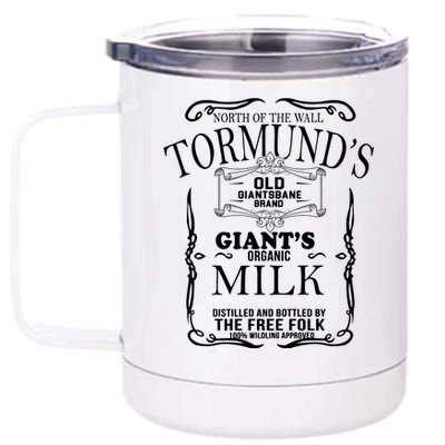 Tormund's Old Giantsbane Brand Giant's Milk 12 oz Stainless Steel Tumbler Cup