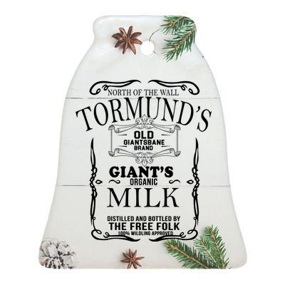 Tormund's Old Giantsbane Brand Giant's Milk Ceramic Bell Ornament