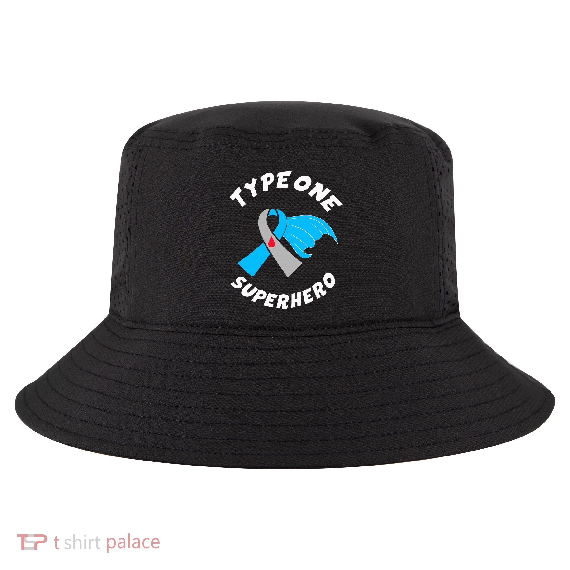 Type One Superhero Type 1 Diabetes Awareness Cool Comfort Performance Bucket Hat