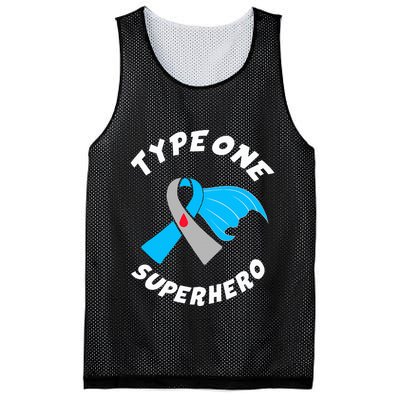 Type One Superhero Type 1 Diabetes Awareness Mesh Reversible Basketball Jersey Tank