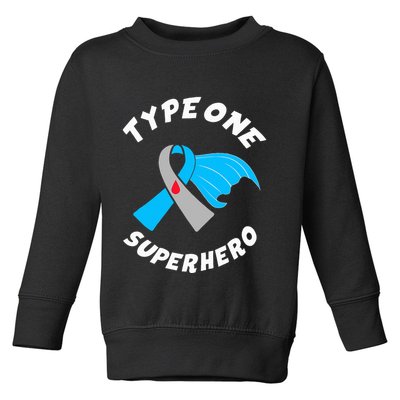 Type One Superhero Type 1 Diabetes Awareness Toddler Sweatshirt