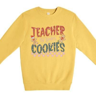 Teacher Of Smart Cookies Christmas Premium Crewneck Sweatshirt