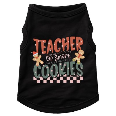 Teacher Of Smart Cookies Christmas Doggie Tank