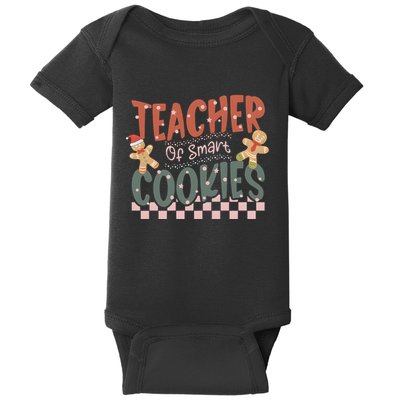 Teacher Of Smart Cookies Christmas Baby Bodysuit