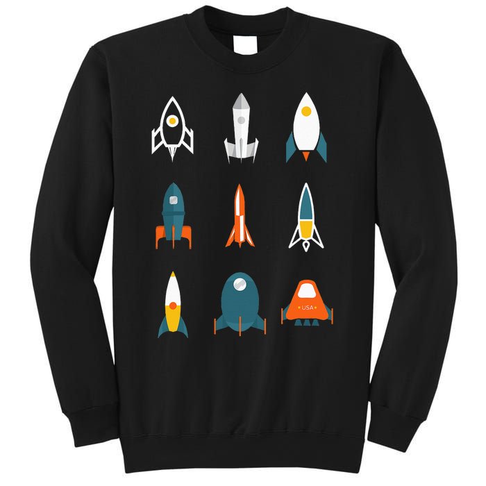 Types of Space Rockets Astronaut Gift Sweatshirt