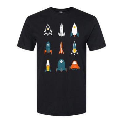 Types of Space Rockets Astronaut Gift Softstyle CVC T-Shirt