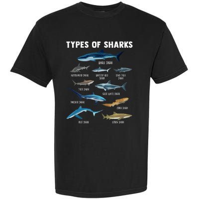 Types Of Sharks Shark Garment-Dyed Heavyweight T-Shirt