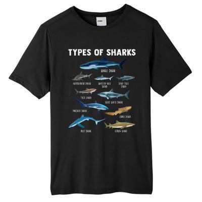 Types Of Sharks Shark Tall Fusion ChromaSoft Performance T-Shirt