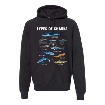 Types Of Sharks Shark Premium Hoodie