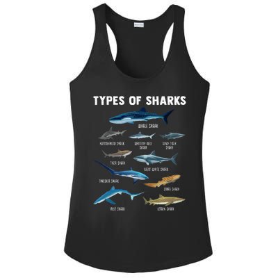 Types Of Sharks Shark Ladies PosiCharge Competitor Racerback Tank