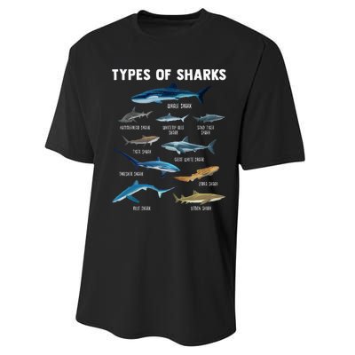 Types Of Sharks Shark Performance Sprint T-Shirt