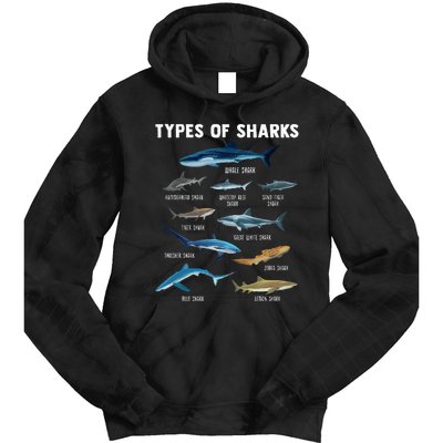 Types Of Sharks Shark Tie Dye Hoodie