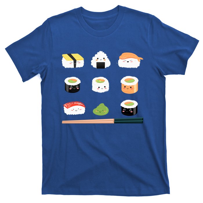 Types Of Sushi Funny Sushi Lovers Sushi Outfit Gift T-Shirt