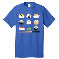 Types Of Sushi Funny Sushi Lovers Sushi Outfit Gift Tall T-Shirt