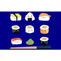 Types Of Sushi Funny Sushi Lovers Sushi Outfit Gift Bumper Sticker