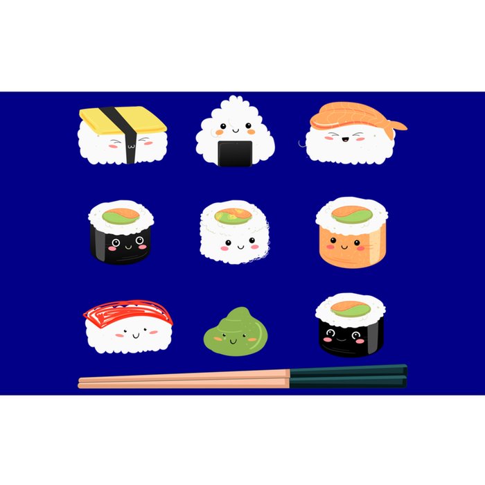 Types Of Sushi Funny Sushi Lovers Sushi Outfit Gift Bumper Sticker