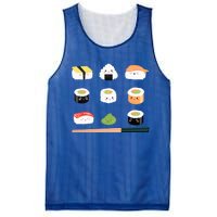 Types Of Sushi Funny Sushi Lovers Sushi Outfit Gift Mesh Reversible Basketball Jersey Tank