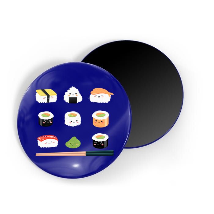 Types Of Sushi Funny Sushi Lovers Sushi Outfit Gift Magnet