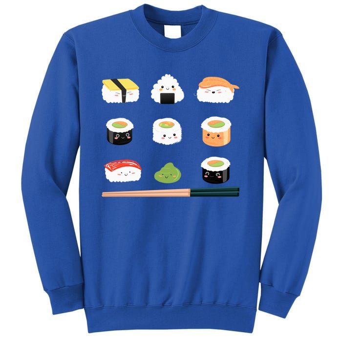 Types Of Sushi Funny Sushi Lovers Sushi Outfit Gift Tall Sweatshirt