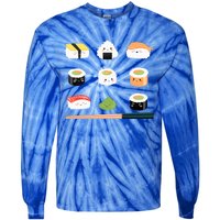 Types Of Sushi Funny Sushi Lovers Sushi Outfit Gift Tie-Dye Long Sleeve Shirt