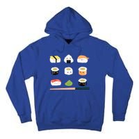 Types Of Sushi Funny Sushi Lovers Sushi Outfit Gift Tall Hoodie