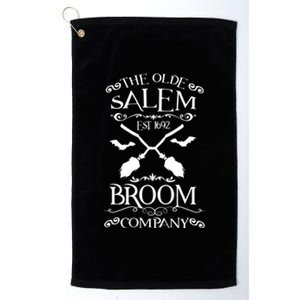 The Olde Salem Broom Company Est 1692 Witch Costume Attire Cool Gift Platinum Collection Golf Towel