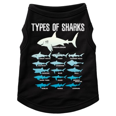 Types Of Sharks Marine Biologist 16 Shark Lovers Gift Doggie Tank