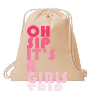 Trip Oh Sip It's A Trip Vacation Group Matching Drawstring Bag