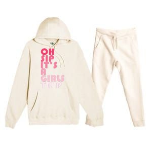 Trip Oh Sip It's A Trip Vacation Group Matching Premium Hooded Sweatsuit Set