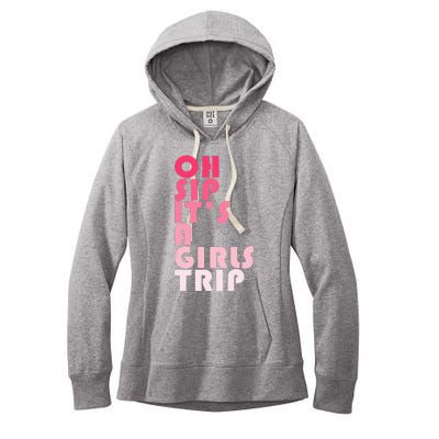 Trip Oh Sip It's A Trip Vacation Group Matching Women's Fleece Hoodie