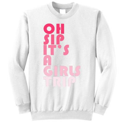 Trip Oh Sip It's A Trip Vacation Group Matching Sweatshirt