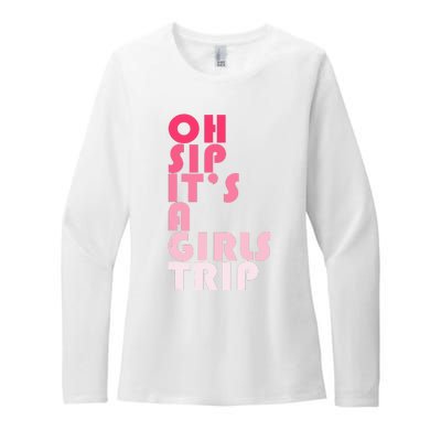 Trip Oh Sip It's A Trip Vacation Group Matching Womens CVC Long Sleeve Shirt