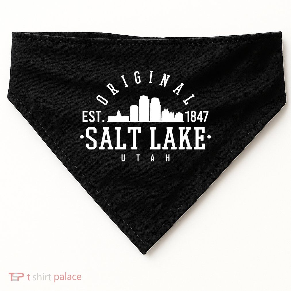 The Original Salt Lake City Utah 1847 USA-Made Doggie Bandana