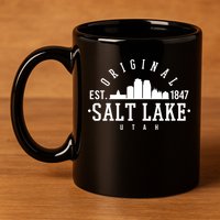 The Original Salt Lake City Utah 1847 11oz C Handle Ceramic Mug