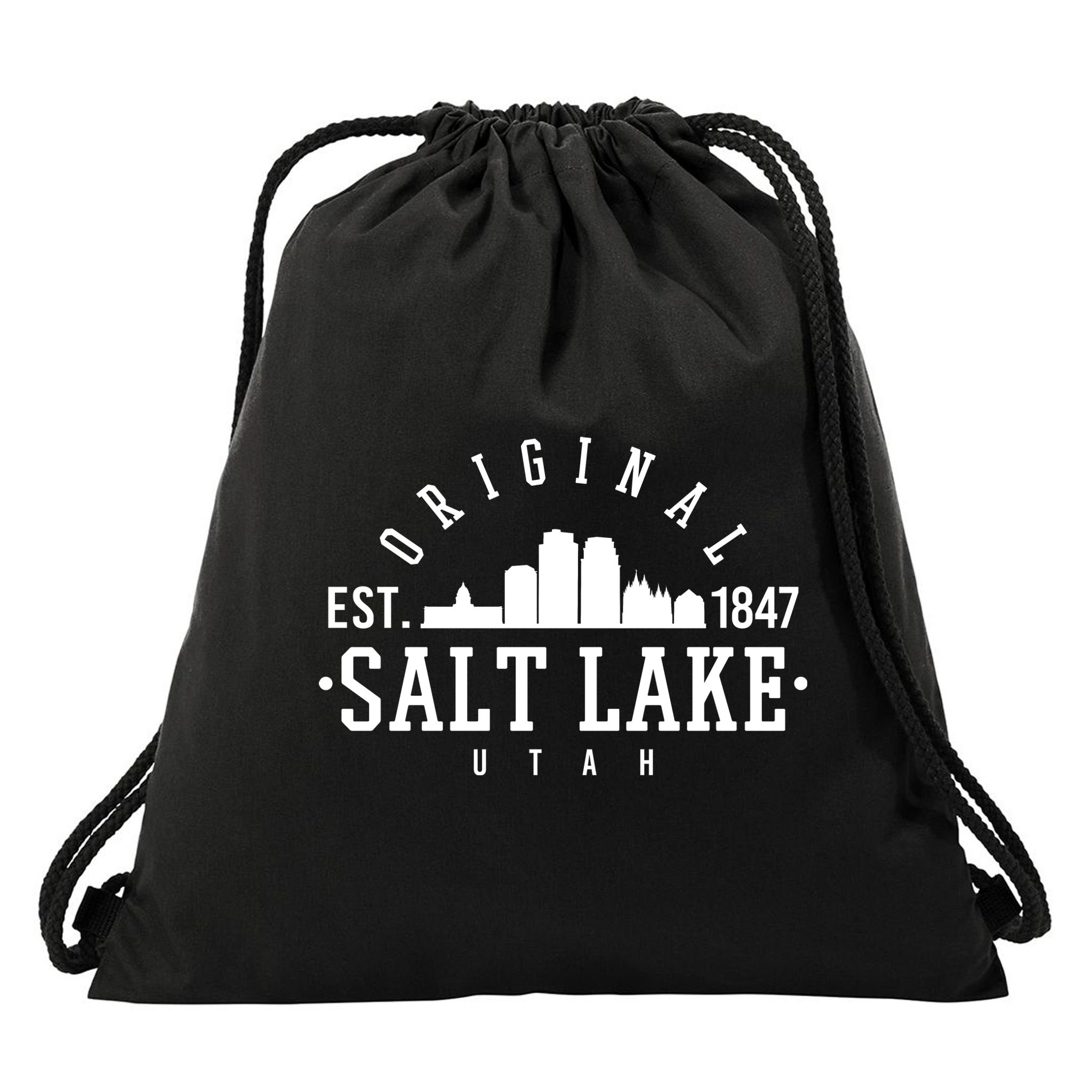 The Original Salt Lake City Utah 1847 Drawstring Bag
