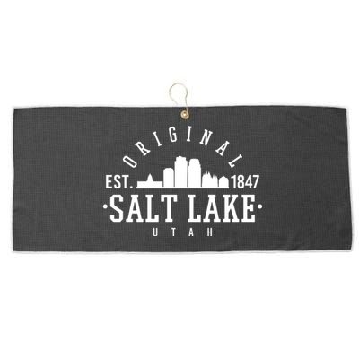 The Original Salt Lake City Utah 1847 Large Microfiber Waffle Golf Towel