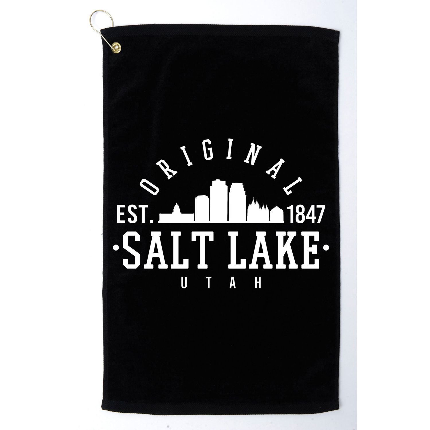 The Original Salt Lake City Utah 1847 Golf Towel
