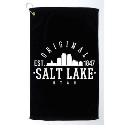 The Original Salt Lake City Utah 1847 Platinum Collection Golf Towel