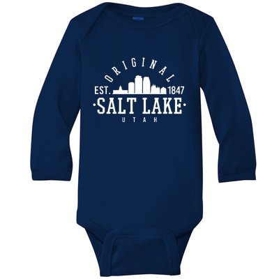 The Original Salt Lake City Utah 1847 Baby Long Sleeve Bodysuit