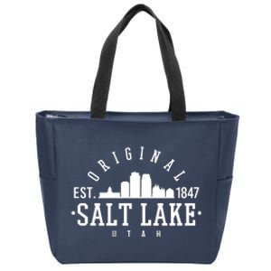 The Original Salt Lake City Utah 1847 Zip Tote Bag