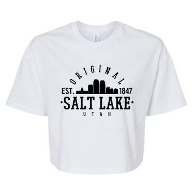 The Original Salt Lake City Utah 1847 Bella+Canvas Jersey Crop Tee