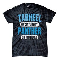 Tarheel on Saturday Panther on Sunday Fan Funny Vintage Tie-Dye T-Shirt