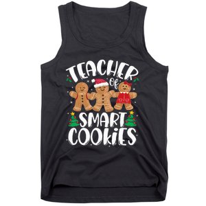 Teacher Of Smart Cookies Gingerbread Christmas Teachers Tank Top