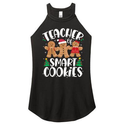 Teacher Of Smart Cookies Gingerbread Christmas Teachers Women’s Perfect Tri Rocker Tank